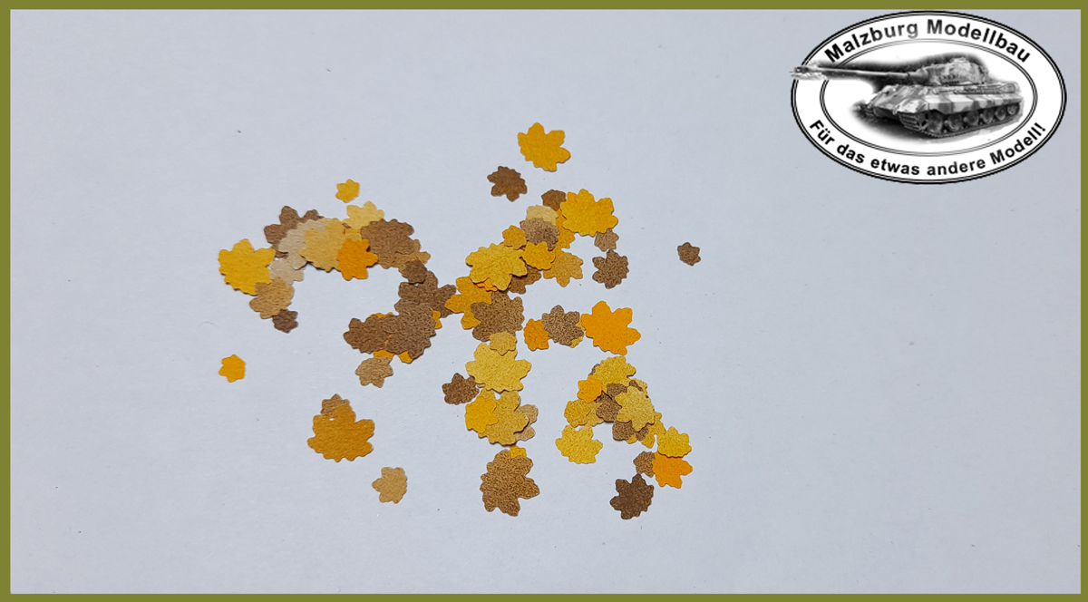 ~MM~ Leaves "maple" - autumn approx. 50 pieces - for diorama 1:16